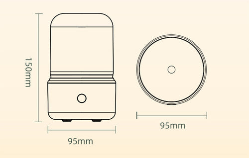 Candlelight Aroma Humidifier LED Night Light